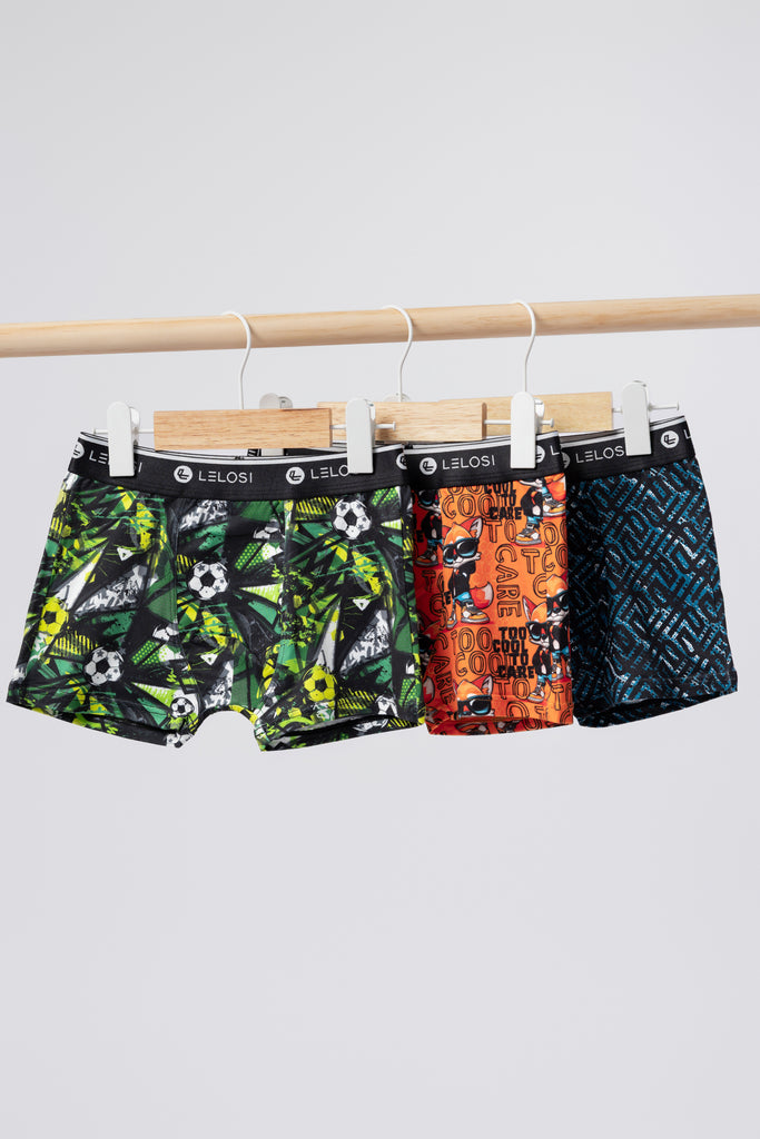 lelosi kinder-boxershorts-set toocool (3er-pack) 0
