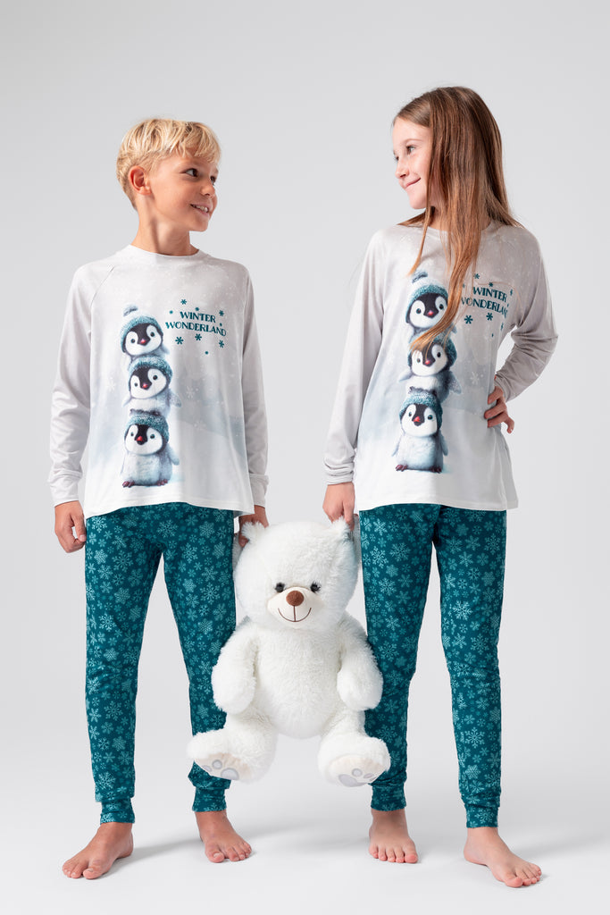 lelosi kinderpyjama snowlandy 0