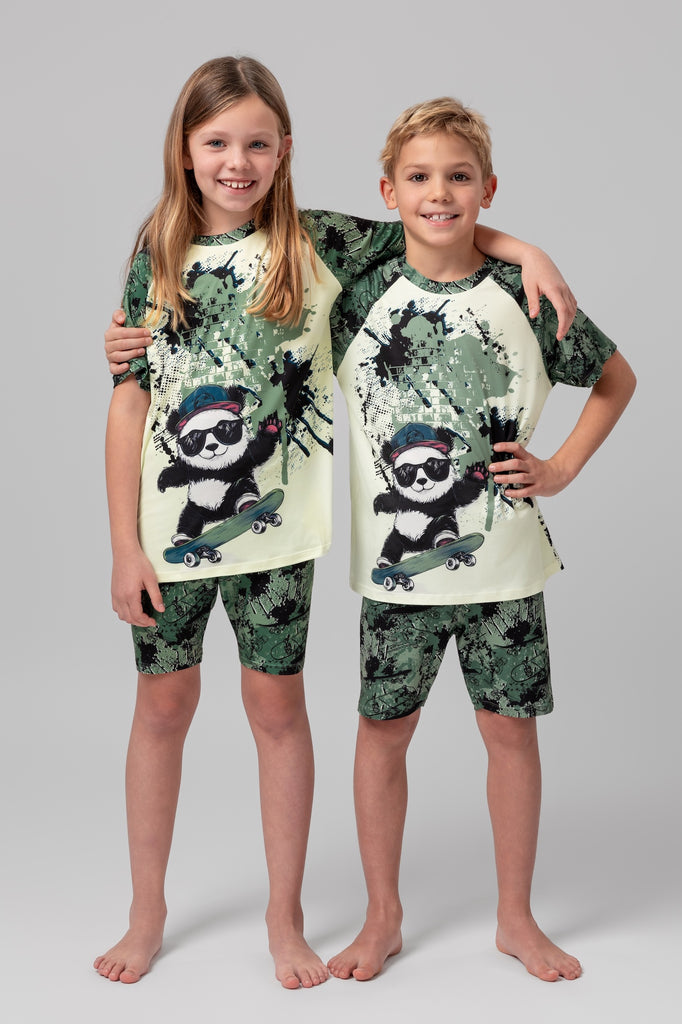 lelosi kinderpyjama pandarider 0