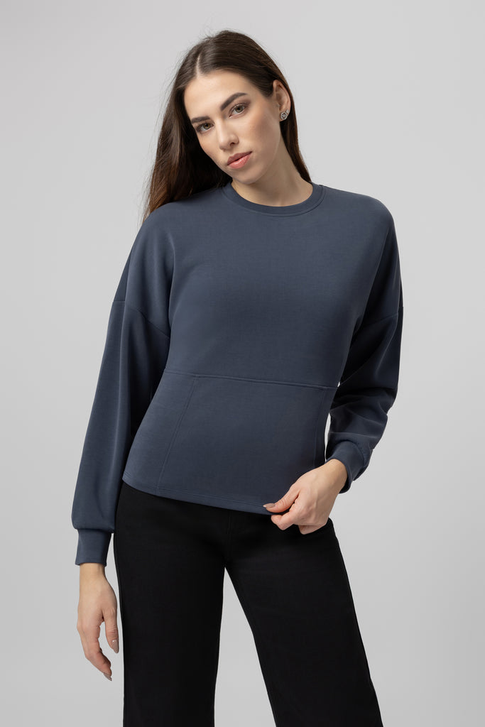 lelosi chicline pullover azurea 0