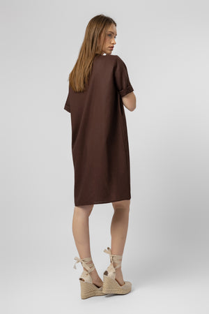 lelosi chicline kleid espresso 1